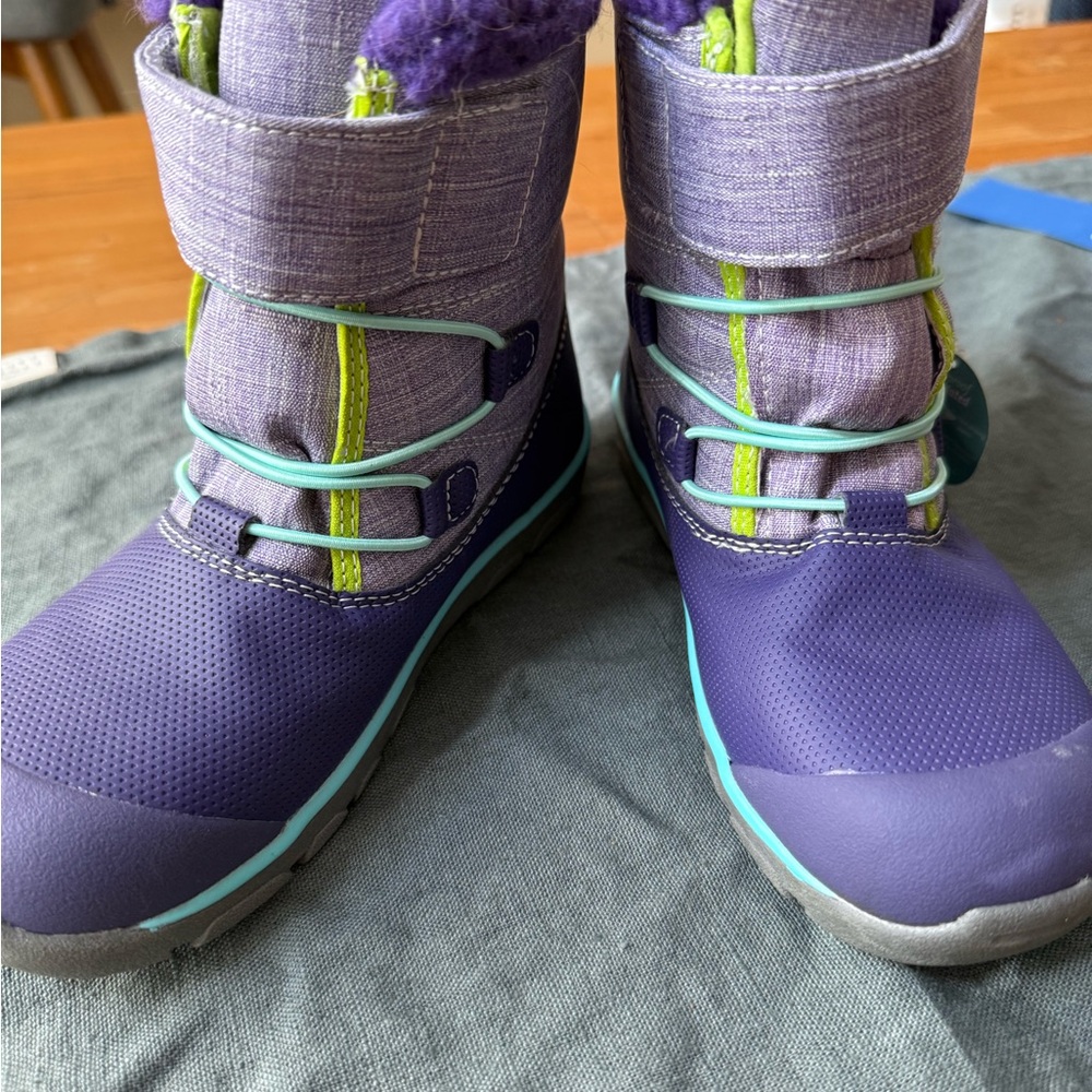 See Kai Run Purple and Green Kids Boots